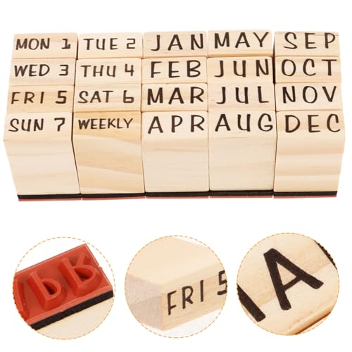 Gatuida Holzstempel Teilig mit Monatszahlen und Wochentagen Handgefertigt für DIY Scrapbooking Tagebuchgestaltung und Bastelprojekte Sicher Gravierte Stempel aus Nachhaltigem Holz Gatuida Holzstempel Teilig mit Monatszahlen und Wochentagen Handgefertigt für DIY Scrapbooking Tagebuchgestaltung und Bastelprojekte Sicher Gravierte Stempel aus Nachhaltigem Holz von Gatuida