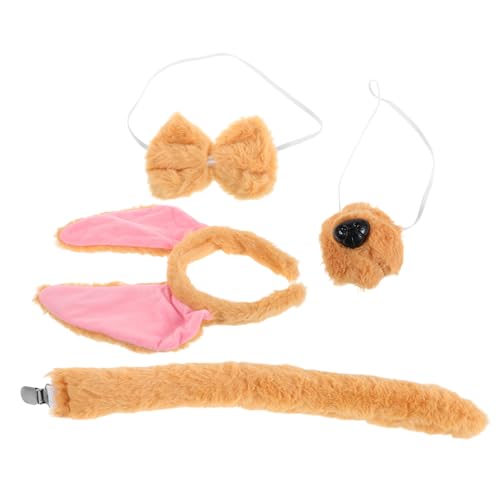Gatuida Hundekostüm Set mit Hundepfoten Haarreif Weichem Plüsch Nasenschmuck Schleife und Vielseitig für Karneval Halloween Kindergeburtstag Erwachsene Cartoon Tier Accessoires Gatuida Hundekostüm Set mit Hundepfoten Haarreif Weichem Plüsch Nasenschmuck Schleife und Vielseitig für Karneval Halloween Kindergeburtstag Erwachsene Cartoon Tier Accessoires von Gatuida