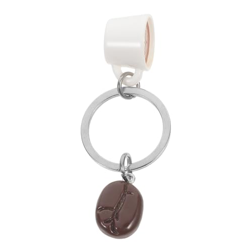 Gatuida Kaffeebohnenschlüsselbund Dekorativer Schlüsselring Für Kaffeeliebhaber Herzform Kaffeetasse Anhänger Geschenkidee Für Fans Aus Stilvoller Schlüsselbeutel von Gatuida
