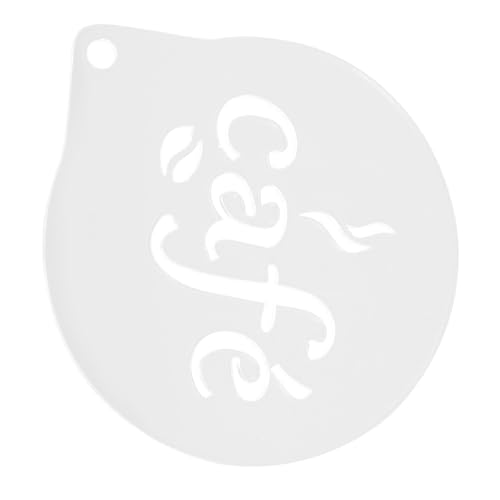 Gatuida Kaffeeschablone Wiederverwendbar Kleines Latte Art Stencil für Cappuccino Milchschaum Kuchen Kekse Heiße DIY Dekorationsvorlage mit Aufhängeöse Praktisch Vielseitig von Gatuida