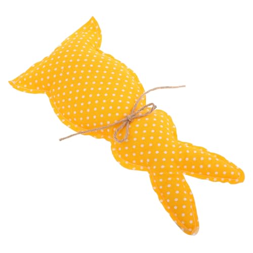 Gatuida Kaninchen-verzierung Osterpartyzubehör Häschen-tischdekoration Osterplüschhasen Osterhasenfigur Hasenornament Aus Ausgestopftem Stoff Osterhasen-Statue Baumwolle Orange von Gatuida