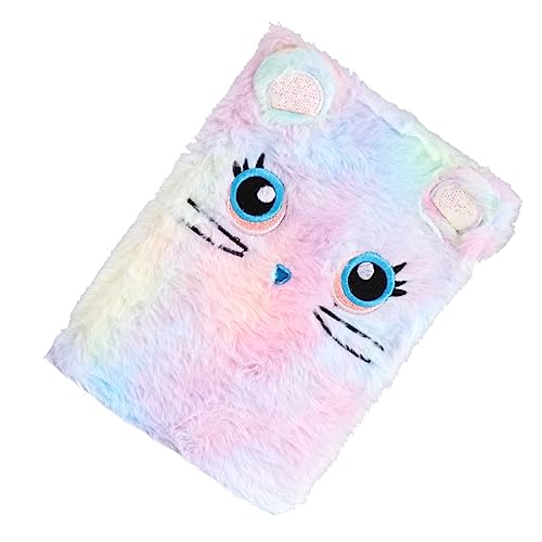 Gatuida Kawaii Notizbuch für Mädchen Plüsch Tagebuch mit Bunten Katzenmotiven Schreibpad für Schüler und Kreative Notizen Langlebiges und Design von Gatuida