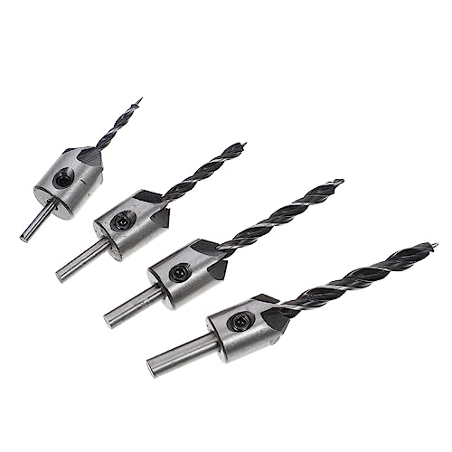 Gatuida Kegelbohrer Set Teiliges Holzbohrer Set mit Wrench für Präzises Versenken Langlebig Hochwertigem Stahl für Holzverarbeitung und Installieren von Gatuida