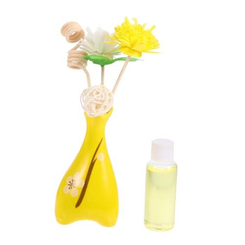 Gatuida Keramik Aromatherapie Diffuser Set Dekorative Vase Luftverbesserer für Büro und Zuhause Verbessert Raumluft Stilvolle Duftöl vernebler Geschenk Geeignet für Feiern und Besondere von Gatuida