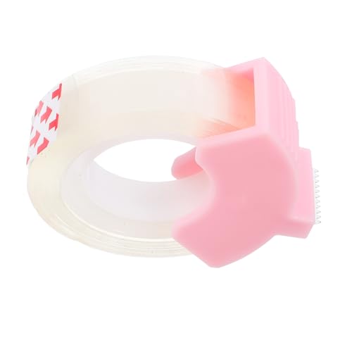 Gatuida Klebebandspender aus Kunststoff Kompakter Abroller für Haushalt und Büro Tragbarer Klebebandhalter mit Präzisem Schnitt und Elegantem Design Kleiner Kleberolle Rosa von Gatuida