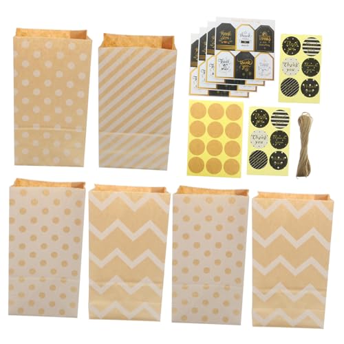 Gatuida Kleine Kraftpapier Geschenktüten mit Aufklebern und Anhängern Stabile DIY Papiertüten für Süßigkeiten Kekse Party Geschenkverpackung Leicht Wiederverwendbar Gatuida Kleine Kraftpapier Geschenktüten mit Aufklebern und Anhängern Stabile DIY Papiertüten für Süßigkeiten Kekse Party Geschenkverpackung Leicht Wiederverwendbar von Gatuida