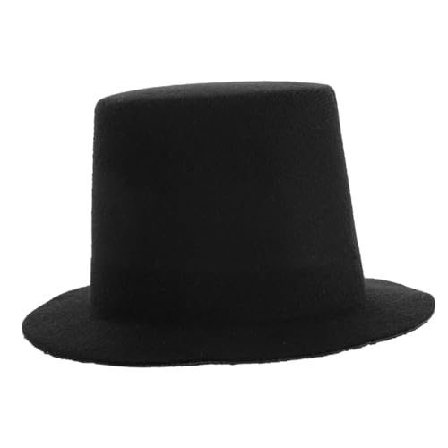 Gatuida Kleiner Puppenhut Plüsch Top Hat Schwarz Dekorativer Puppenaccessoire Langlebig und Wiederverwendbar für DIY und Rollenspiele von Gatuida