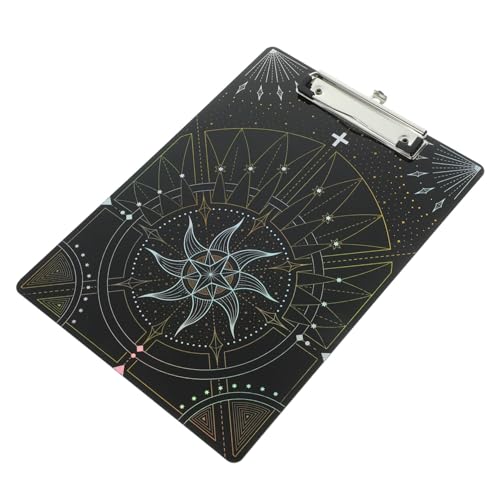 Gatuida Klemmbrett aus Acryl Langlebiges Office Clipboard mit Stabiler Metalklammer Vielseitiger Dokumentenhalter und Schreibbrett für Büro Schule und Konferenz Schwarz von Gatuida