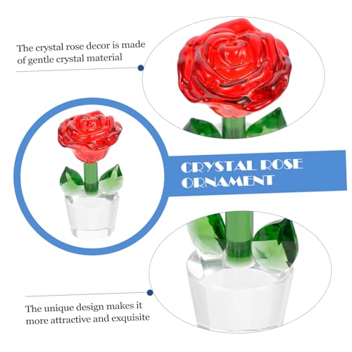 Gatuida Kristallrote Rosenfigur für Valentinstag Hochzeitsgeschenk Glasornament für Freundin Ehefrau Moderne Wohnkultur Tischdekoration Gatuida Kristallrote Rosenfigur für Valentinstag Hochzeitsgeschenk Glasornament für Freundin Ehefrau Moderne Wohnkultur Tischdekoration von Gatuida