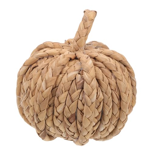 Gatuida Kürbiskugel Dekoration Wohnkultur Kürbis Im Herbst Ernten Halloween -Dekorationen Rattan-kürbis Weidenkürbis Kürbis-tischdekoration Thanksgiving-kürbis- Mini Drinnen Stroh von Gatuida