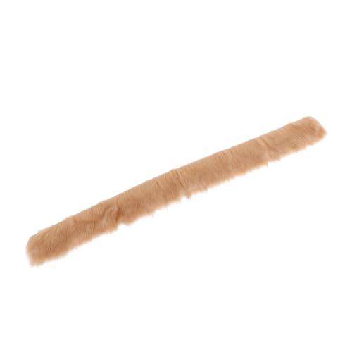 Gatuida Kunstfellstreifen Plüschstoff zum Basteln Weicher Flauschiger Faux Fur für Wichtelbärte Dekoration DIY Handarbeit Vielseitig für Cosplay und Puppenzubehör von Gatuida