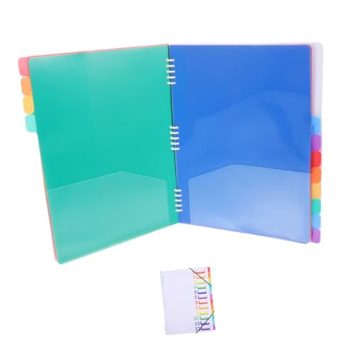 Gatuida Kunststoff Ordner Lagig Wasserabweisend Leichter Dokumenten Organizer Robuster PP Material Fächer Organizer für Schule Büro und Zuhause Weiß Tragbar und Langlebig von Gatuida
