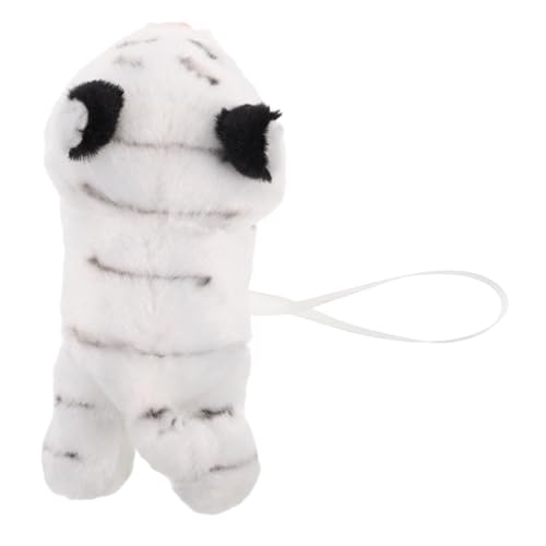 Gatuida Kuscheltier Tiger mit Magnet für Schulter Realistisches Plüschspielzeug für Kostüme Tier Mottopartys und Cosplay Vielseitiges Accessoire für Besondere Anlässe Weißer Tiger von Gatuida