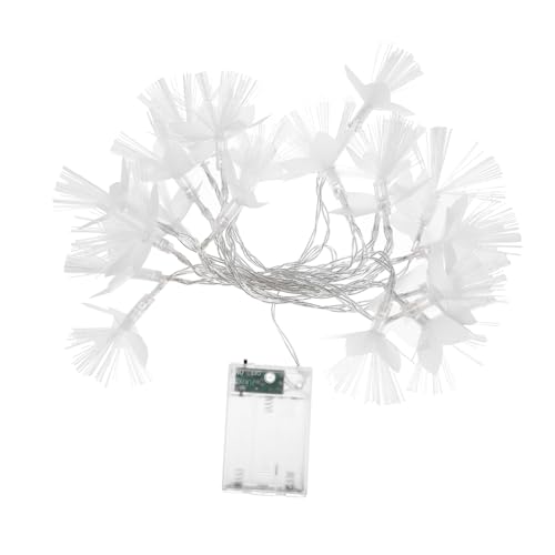 Gatuida LED Lichterkette Leds Farbige Faseroptik Lichterkette Batteriebetrieben für Zimmerdekoration Mädchenzimmer Festival Party Beleuchtung von Gatuida