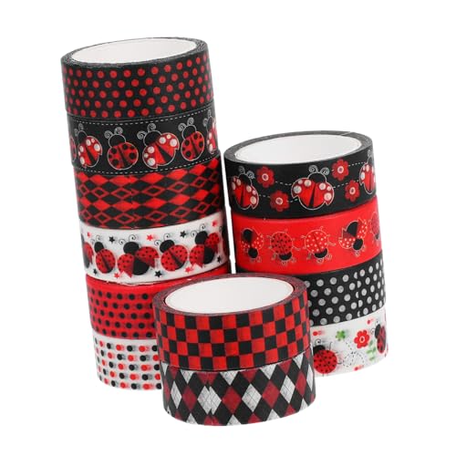 Gatuida Ladybug Washi Tape aus Washi Papier Selbstklebendes Dekoratives Klebeband mit Niedlichen Marienkäfer mustern Reißfest Rückstandslos Entfernbar für Scrapbooking DIY Bastelprojekte Gatuida Ladybug Washi Tape aus Washi Papier Selbstklebendes Dekoratives Klebeband mit Niedlichen Marienkäfer mustern Reißfest Rückstandslos Entfernbar für Scrapbooking DIY Bastelprojekte von Gatuida