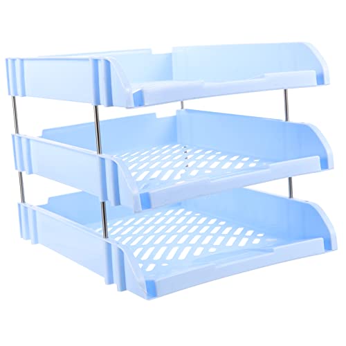 Gatuida Lagiger Dokumentenablage Organizer für Schreibtisch Stapelbare Briefablage Blau zur Aufbewahrung von Büromaterial und Zeitschriften im Büro und Zuhause Gatuida Lagiger Dokumentenablage Organizer für Schreibtisch Stapelbare Briefablage Blau zur Aufbewahrung von Büromaterial und Zeitschriften im Büro und Zuhause von Gatuida