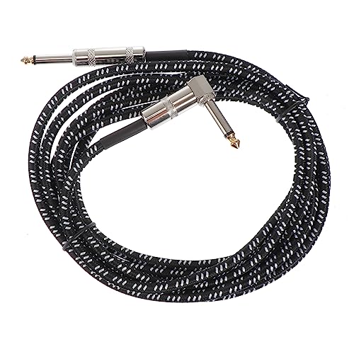 Gatuida Langlebiges Gitarren Audio Kabel mit Geflochtener Schutzhülle Elektrisches Instrumentenzubehör Robustes Verbindungskabel für Hohe Signalqualität Passend für Gitarren und von Gatuida