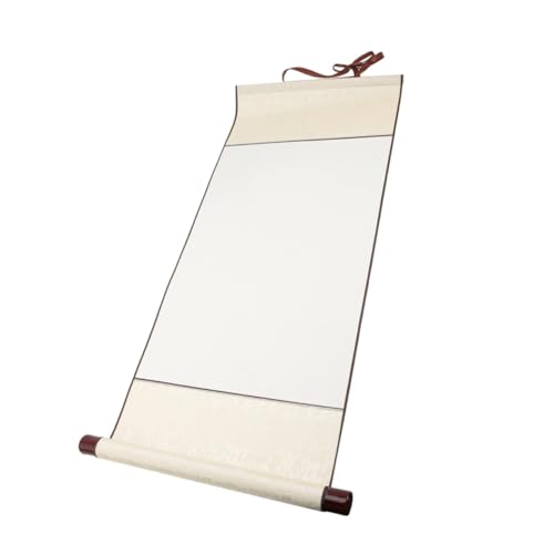 Gatuida Leere Chinesische Kalligraphie Schriftrolle aus Dickem Vintage Papier für Malerei Schreiben und Übungspapier Retro Wandbehang Leicht Tragbar Traditionelle Malrolle von Gatuida