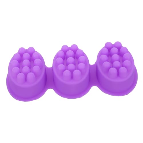 Gatuida Massage Seifenform Silikon Ovaler DIY Seifenmold für Handgemachte Seifen Einfach zu Reinigen Vielseitig für Seifen Kerzen und Lotion Bars von Gatuida