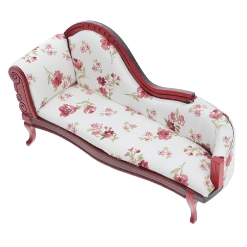 Gatuida Maßstab Miniatur Puppenhaus Möbel Sofa Europäischer Stil Mini Wohnzimmer Couch Dekoration für Puppenhaus und Sammler Gatuida Maßstab Miniatur Puppenhaus Möbel Sofa Europäischer Stil Mini Wohnzimmer Couch Dekoration für Puppenhaus und Sammler von Gatuida