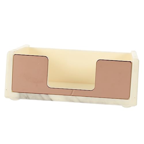 Gatuida Memo Pad Halter mit Marmor Design Notizblock Organizer für Schreibtisch Stabiler Spender für Haftnotizen und Bürobedarf Goldene Farbe Aufbewahrungszubehör von Gatuida