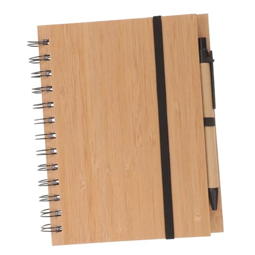 Gatuida Memo Pad mit Bambuscover und Spiralgebunden Praktisches Notizbuch für Wochenplanung Tagebuch und Organisation Leicht Tragbar mit Stiftschlaufe Nachhaltiges Design für Büro und Gatuida Memo Pad mit Bambuscover und Spiralgebunden Praktisches Notizbuch für Wochenplanung Tagebuch und Organisation Leicht Tragbar mit Stiftschlaufe Nachhaltiges Design für Büro und von Gatuida