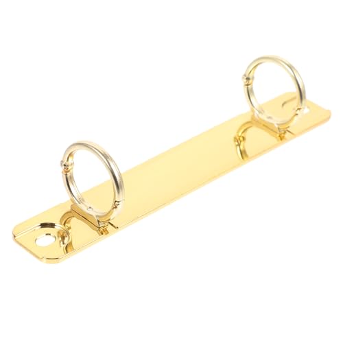 Gatuida Metall Bindering Mechanismus für Notizbuch Abnehmbarer O ring Binder Clip Langlebiger Buchbindungsclip für DIY Loseblatt Ordner Praktisches Büro Zubehör in Gold Gatuida Metall Bindering Mechanismus für Notizbuch Abnehmbarer O ring Binder Clip Langlebiger Buchbindungsclip für DIY Loseblatt Ordner Praktisches Büro Zubehör in Gold von Gatuida