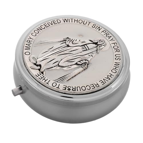 Gatuida Metall Schmuckschatulle für Rosenkranz Erstkommunion Andenkenbox Kleine Schmuck Organizer Sicherer Aufbewahrungsbehälter für Katholische Andenken Weiß Gatuida Metall Schmuckschatulle für Rosenkranz Erstkommunion Andenkenbox Kleine Schmuck Organizer Sicherer Aufbewahrungsbehälter für Katholische Andenken Weiß von Gatuida