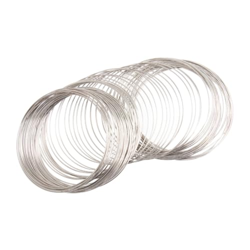 Gatuida Metall draht bügel Schmuckdraht Edelstahl Ringdraht für Schmuckherstellung Damen DIY Zubehör Silberfarben Langlebig Leicht Tragbar Gatuida Metall draht bügel Schmuckdraht Edelstahl Ringdraht für Schmuckherstellung Damen DIY Zubehör Silberfarben Langlebig Leicht Tragbar von Gatuida