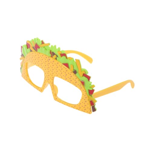 Gatuida Mexican Taco Party Brille Sandwich Form Lustige Fotorequisiten für Kostümparty Unisex Partybrille Erwachsene Zubehör von Gatuida