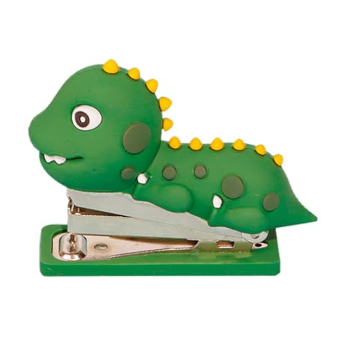 Gatuida Mini Dinosaurier Heftgerät aus Silikon Praktischer Tacker für Büro und Schule Niedliches Design für Schreibtischutensilien Langlebig und Robust von Gatuida