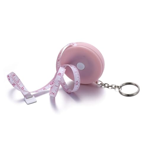 Gatuida Mini Maßband Hochpräzises Miniatur Rollmeter mit Ring Tragbares Messwerkzeug für Körpermaße Zuhause und Outdoor Rosa Gatuida Mini Maßband Hochpräzises Miniatur Rollmeter mit Ring Tragbares Messwerkzeug für Körpermaße Zuhause und Outdoor Rosa von Gatuida