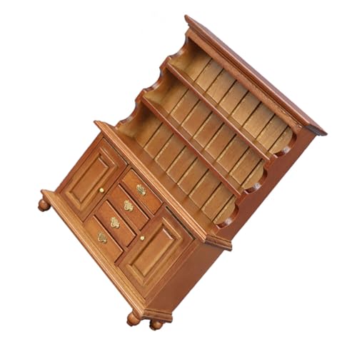 Gatuida Miniatur Möbel Dekoration Japanischer Mini Schrank Modell für Puppenhaus Holz Kommode für Kreative Wohnraumgestaltung Dekorative Möbel für Miniaturhäuser von Gatuida