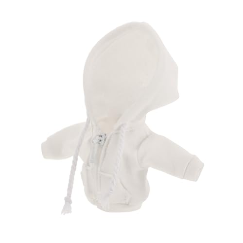 Gatuida Miniatur Puppen Hoodie Weiß Bjd Doll Kleidung Kuscheliger Kapuzenpullover für Kleine Puppen Puppenhaus Zubehör Niedliche Puppenbekleidung Gatuida Miniatur Puppen Hoodie Weiß Bjd Doll Kleidung Kuscheliger Kapuzenpullover für Kleine Puppen Puppenhaus Zubehör Niedliche Puppenbekleidung von Gatuida