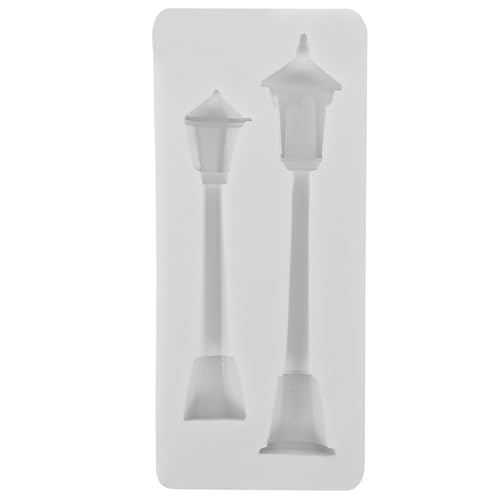 Gatuida Miniatur Straßenlampe Silikonform Epoxidharz Gießform für Bastelprojekte Wiederverwendbar Einfaches Entformen Vielseitig Einsetzbar für Kerzen Backen und Dekoration von Gatuida