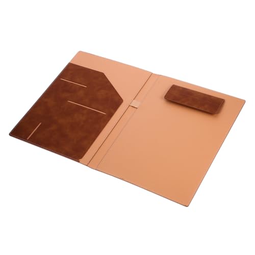 Gatuida Multi Funktionaler Dokumentenordner aus Leder Magnetverschluss Organizer für Büro und Zuhause für Verträge Unterlagen und Karten Braun von Gatuida