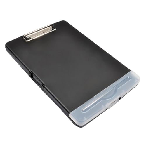 Gatuida Multifunktionaler Klemmbrett Ordner mit Stabilem Metallclip und Eckenschutz Wiederverwendbarer Dokumentenhalter für Büro Schule und Konferenzen Schwarzer Papierhalter für Sichere von Gatuida