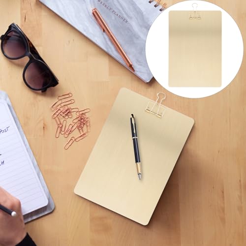 Gatuida Multifunktionales Klemmbrett aus Robustes Schreibbrett für Studenten Leichtes Tragbares Schreibbrett Vielseitiges Clipboard für Büro und Schule Goldfarbenes Edelstahl design Gatuida Multifunktionales Klemmbrett aus Robustes Schreibbrett für Studenten Leichtes Tragbares Schreibbrett Vielseitiges Clipboard für Büro und Schule Goldfarbenes Edelstahl design von Gatuida