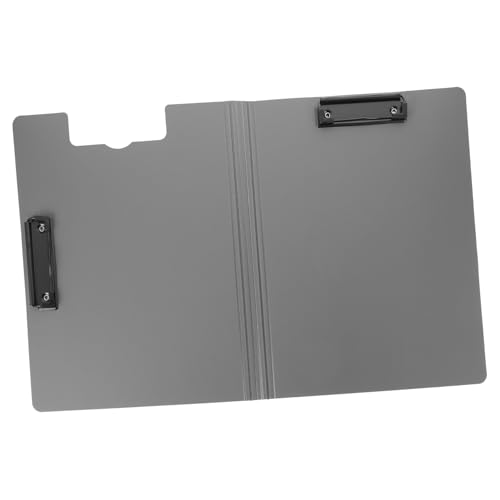 Gatuida Multifunktionales Klemmbrett mit Clip und Schutzdeckel Büro Schreibbrett und Dokumentenhalter für Lehrer Büro und Schule Robustes Memo Board und Papierorganizer Schwarz von Gatuida