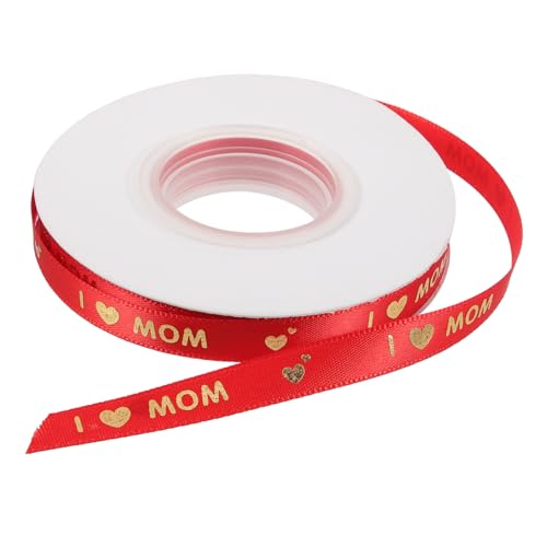 Gatuida Muttertagsband mit Herzmuster Rotes Satin Geschenkband Vielseitiges Geschenkbox und Blumenverpackungsband für Muttertag Dekoration und DIY Bastelbedarf Gatuida Muttertagsband mit Herzmuster Rotes Satin Geschenkband Vielseitiges Geschenkbox und Blumenverpackungsband für Muttertag Dekoration und DIY Bastelbedarf von Gatuida
