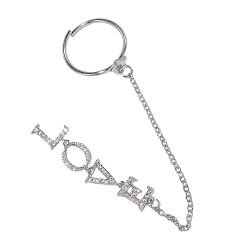 Gatuida Nail Art Ketten Schmuck Zirkonia Love Design Silber Maniküre Dekoration für Nagel Look für Nagelkunst Glänzende und Nägel Gatuida Nail Art Ketten Schmuck Zirkonia Love Design Silber Maniküre Dekoration für Nagel Look für Nagelkunst Glänzende und Nägel von Gatuida