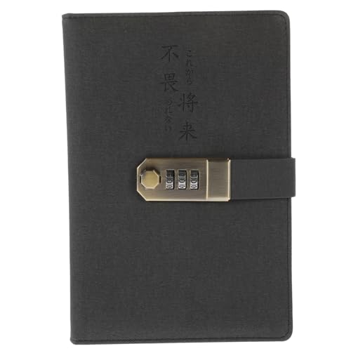 Gatuida Notizbuch mit Schloss Abschließbares Passwort Tagebuch für Studenten Tragbares Notizbuch für Büro und Reisen Sicheres Design von Gatuida