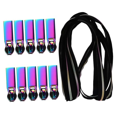 Gatuida Nylon Coil Reißverschlussband mit DIY Zipper Tabs Schneidbar Langlebig und Praktisch Ersatz für Rucksack Kleidung Gepäck Schwarz Gatuida Nylon Coil Reißverschlussband mit DIY Zipper Tabs Schneidbar Langlebig und Praktisch Ersatz für Rucksack Kleidung Gepäck Schwarz von Gatuida