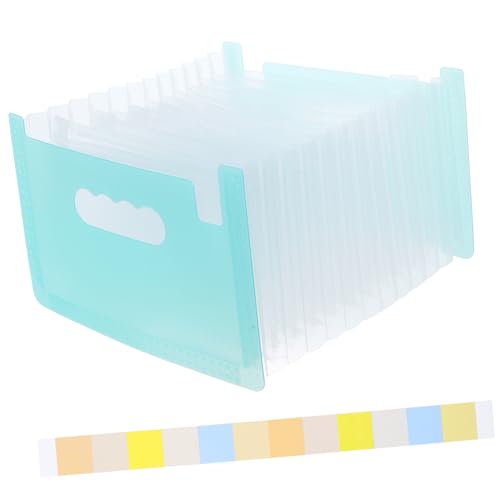Gatuida Ordner Ticketspeicherpaket dokumentieren Goldene Büromaterialien für den Schreibtisch Inhaber eines Quittungscoupons über Office-Coupon-Organizer Bürobeleg-Organizer pp Himmelblau von Gatuida
