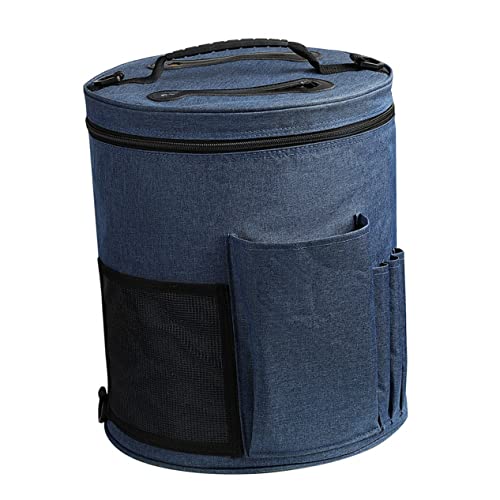 Gatuida Organizer Tragetasche Oxford Aufbewahrungstasche für Strickprojekte und Wolle Mit Schultergurt und Breiter Öffnung für Einfaches Packen Leicht und Langlebig für Stricknadeln und von Gatuida