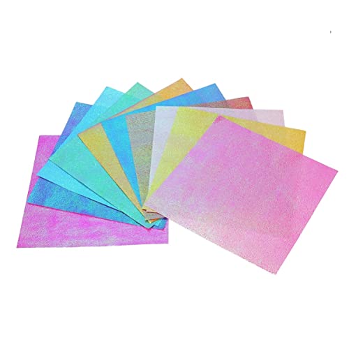 Gatuida 100St Papier falten Origami-Papierkunst Regenbogen-Karton origami für kinder school supplies Drucker Hochzeitsdekoration schillerndes Papier buntes Papier Schüttgut Flugzeug Muster von Gatuida