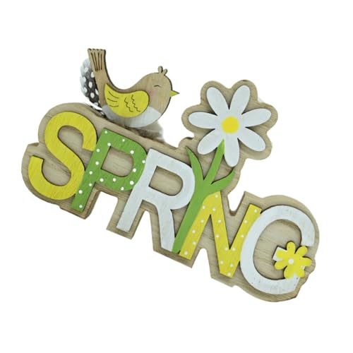 Gatuida Osterdekoration Tischdeko aus Holz Frühlingsblumen Ornament Stilvolle Tischmitte für Wohnzimmer und Feiern Langlebig und Sicher für Hochzeiten und Frühlingsfeste von Gatuida