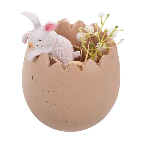 Gatuida Osterhasen Ornamente Vintage Heimdekoration Hasenfigur Weihnachtshasen Osterhasen Party Mittelstück Hasen Tischdekoration Sammelfiguren Harz Rosa von Gatuida