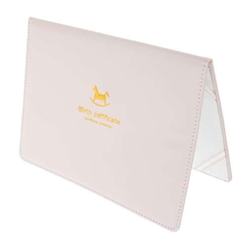 Gatuida PU Geburtsschein Schutzhülle Dokumentenorganizer mit Schnellzugriff Dokumentenmappe für Geburtsurkunden und Medizinische Unterlagen Weiß Minimalistisches Design von Gatuida