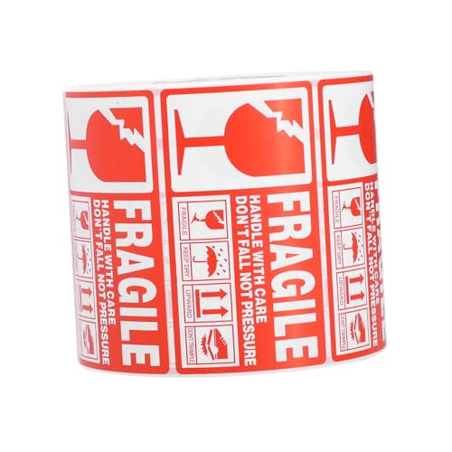 Gatuida Pack Rote und Weiße Zerbrechliche Versandaufkleber Selbstklebend Stark Haftend für Kartons Paletten und Fässer Handle With Care Warnetiketten für Verpackung und Transport Gatuida Pack Rote und Weiße Zerbrechliche Versandaufkleber Selbstklebend Stark Haftend für Kartons Paletten und Fässer Handle With Care Warnetiketten für Verpackung und Transport von Gatuida